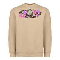 Mushroom Easter eggs and crown of thorns Easter Day Heavyweight Sweatshirt - HowdyJamesFarm
