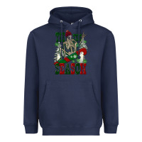 Navy tis the season skeleton snowboard Heavyweight Hoodie - FaDigitalArtStudio