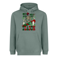 Tis The Season Skeleton Snowboard Heavyweight Hoodie | Teevron