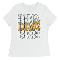 White diva Ladies Tee - MaliasSmallBusiness