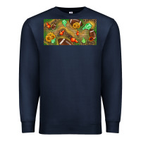 Navy western sunflower and american football license  plate Premium Sweatshirt - BundleAndBundleShop