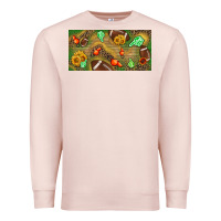 Pale Pink western sunflower and american football license  plate Premium Sweatshirt - BundleAndBundleShop
