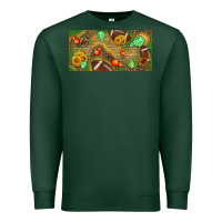 Sports Green western sunflower and american football license  plate Premium Sweatshirt - BundleAndBundleShop