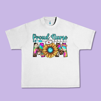 Proud Nurse Mom Urban Heavy Tee Designed By Jahusdesignshop