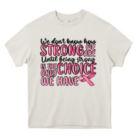 Cream breast cancer malia Heavy Core Tee - MaliasSmallBusiness