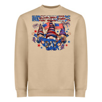 Mushroom Independence Day with gnomies Heavyweight Sweatshirt - HowdyJamesFarm