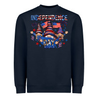 Navy Independence Day with gnomies Heavyweight Sweatshirt - HowdyJamesFarm