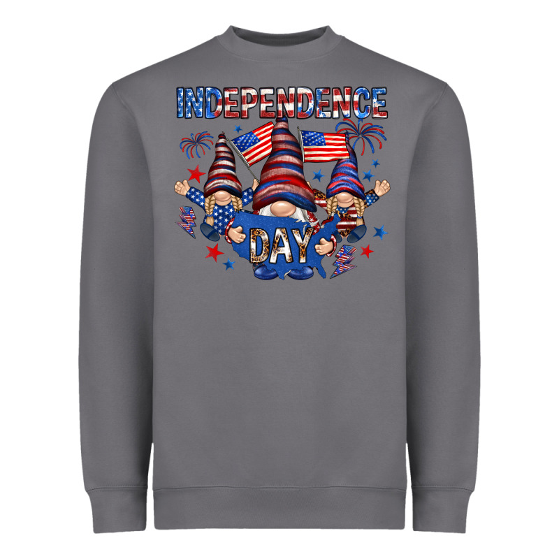 Independence Day With Gnomies Heavyweight Sweatshirt by HowdyJamesFarm | Teevron