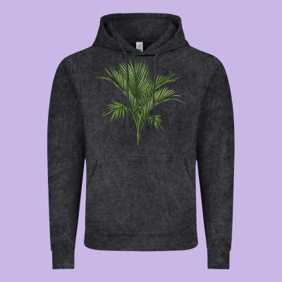 Botanical Majesty Palm Illustrations Vintage Hoodie Designed By Lillyallendesigns