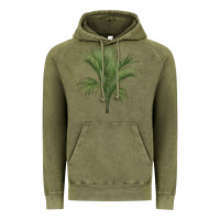 Vintage Olive Botanical Majesty Palm Illustrations Vintage Hoodie - LillyAllenDesigns