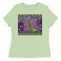 Matcha mardi gras fleur de lis Ladies Tee - MaliasSmallBusiness