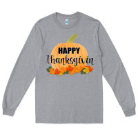 Heather Grey Happy Thanksgiving Long Sleeve Tee - Bettercallsaul