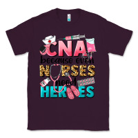 Plum Western CNA Because Nurses Need Heroes Classic Tee - LillyAllenDesigns