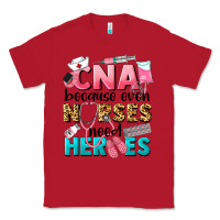 Red Western CNA Because Nurses Need Heroes Classic Tee - LillyAllenDesigns
