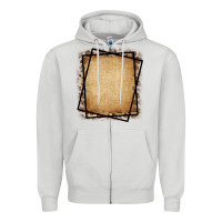 Burlap And Leopard  Black Frame Zipper Hoodie | Teevron
