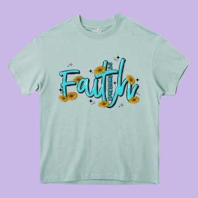 Faith Heavy Core Tee Designed By Maliassmallbusiness