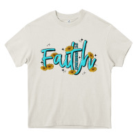 Cream faith Heavy Core Tee - MaliasSmallBusiness