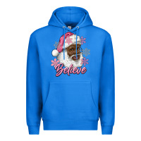 True Royal pink christmas african american santa believe Premium Hoodie - RanaPortraitStore