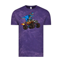 Cloud Purple monster truck and  t rex dinosaur Vintage Tee - Artiststas