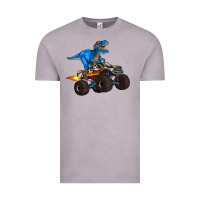 Vintage Zinc monster truck and  t rex dinosaur Vintage Tee - Artiststas