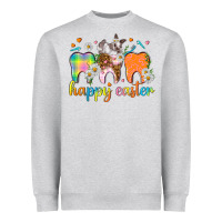 Heather Grey Happy Easter Dental Easter Day Heavyweight Sweatshirt - HowdyJamesFarm
