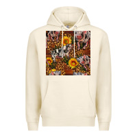 Tofu Western Spotted Pig With Sunflowers Seamless Premium Hoodie - FaDigitalArtStudio