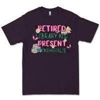 Plum retired library kid present bookish girlie Premium Tee - MaliasSmallBusiness