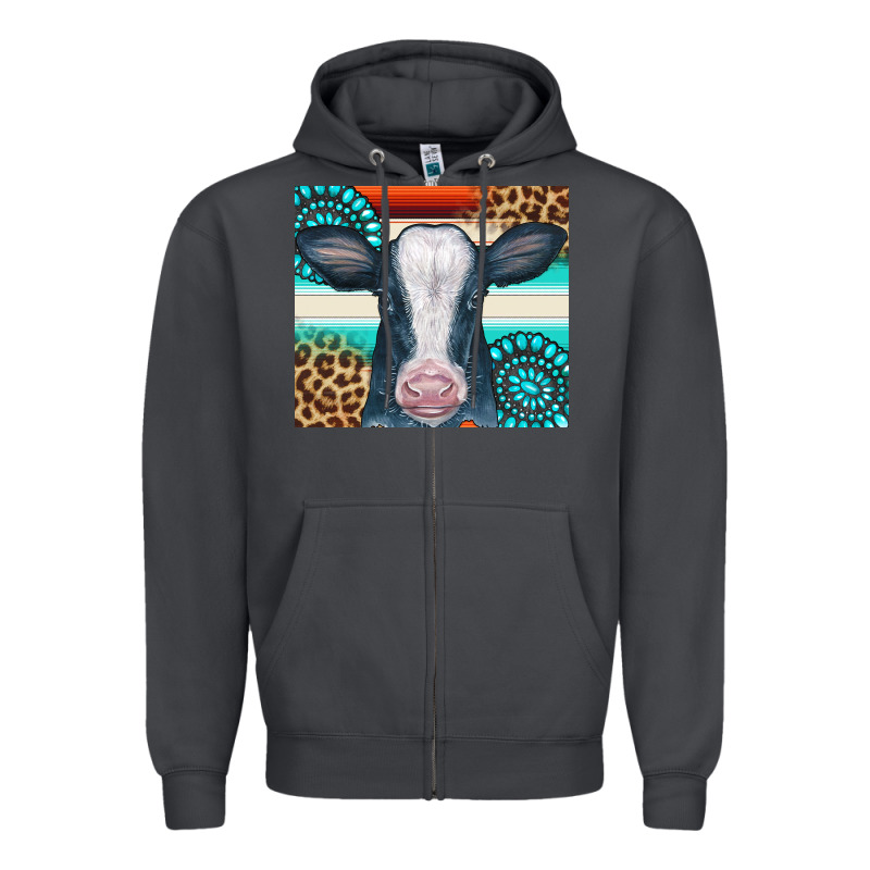 Cow Tumbler Zipper Hoodie by CowCowDesign | Teevron