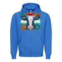 True Royal Cow Tumbler Zipper Hoodie - CowCowDesign