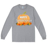 Heather Grey Happy Thanksgiving Long Sleeve Tee - Bettercallsaul