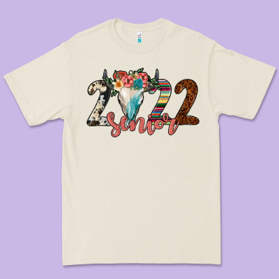 2022 Senior Bull Skull Premium Tee Designed By Jahusdesignshop