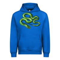 Cobalt boomslang snake Urban Hoodie - LillyAllenDesigns