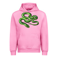 Fuchsia Pink boomslang snake Urban Hoodie - LillyAllenDesigns