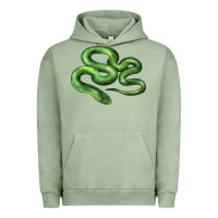 Pigment Oil Green boomslang snake Urban Hoodie - LillyAllenDesigns