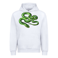 White boomslang snake Urban Hoodie - LillyAllenDesigns