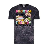 Cloud Black books are cheaper than therapy and twice as effective Vintage Tee - Artiststas
