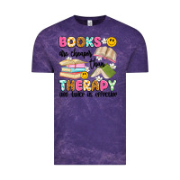 Cloud Purple books are cheaper than therapy and twice as effective Vintage Tee - Artiststas