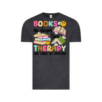 Vintage Black books are cheaper than therapy and twice as effective Vintage Tee - Artiststas
