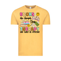 Vintage Mustard books are cheaper than therapy and twice as effective Vintage Tee - Artiststas