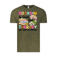 Vintage Olive books are cheaper than therapy and twice as effective Vintage Tee - Artiststas