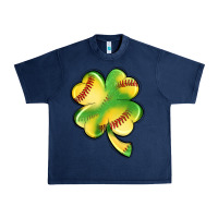 Navy st. patrick's day clover softball Urban Heavy Tee - Artiststas