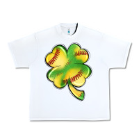White st. patrick's day clover softball Urban Heavy Tee - Artiststas