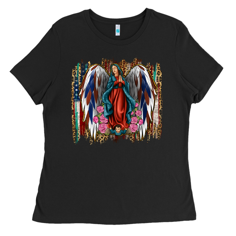 Lady Of Guadalupe Th Of July Ladies Tee by Jasminsmagicworld | Teevron