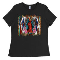 Black lady of guadalupe th of july Ladies Tee - Jasminsmagicworld