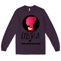 Plum Libra Zodiac Sign Horoscope Birth Gift Girl Long Sleeve Tee - Bettercallsaul