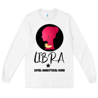 White Libra Zodiac Sign Horoscope Birth Gift Girl Long Sleeve Tee - Bettercallsaul