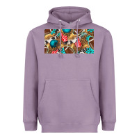 Lavender american  football with turquoise license plate Heavyweight Hoodie - BundleAndBundleShop