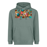 Sage american  football with turquoise license plate Heavyweight Hoodie - BundleAndBundleShop
