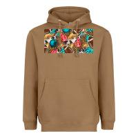 Toasted Coconut american  football with turquoise license plate Heavyweight Hoodie - BundleAndBundleShop