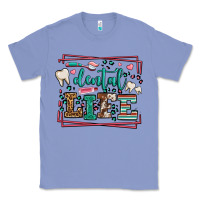 Colony Blue Dental life leopard frame Classic Tee - LillyAllenDesigns